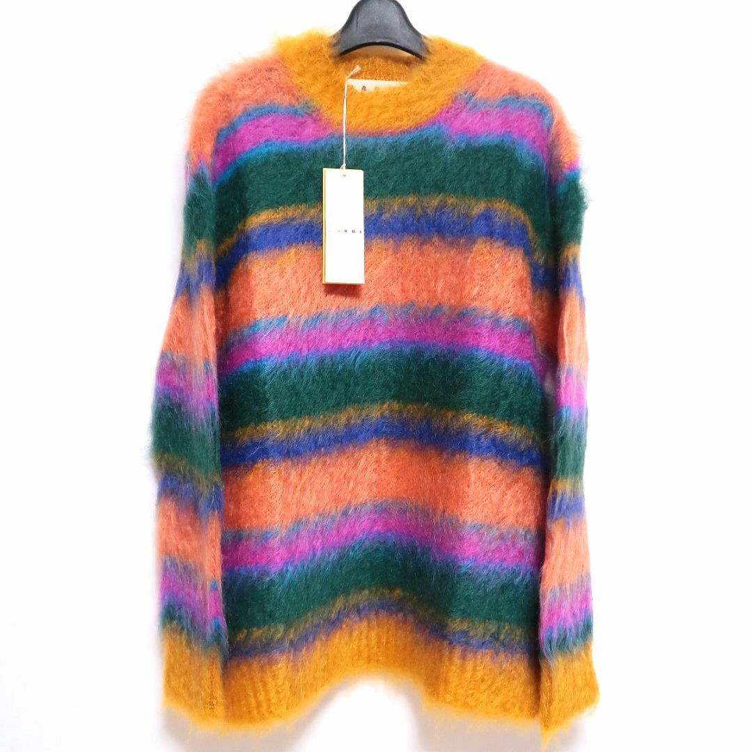 MARNI - 新品 MARNI 22AW モヘア ボーダー カラー ニット オーバー