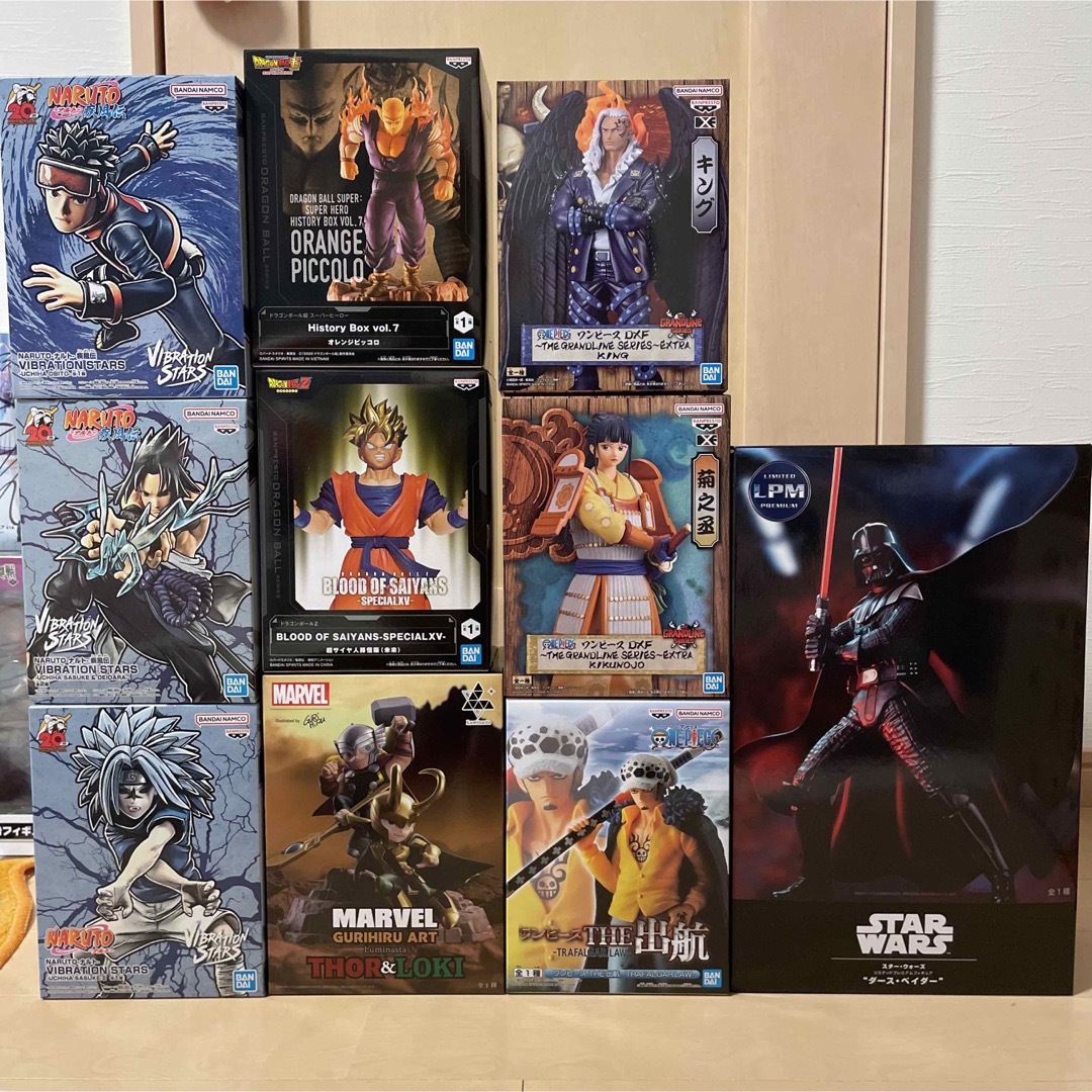 ドラゴンボール ナルト ワンピース フィギュア 56個 まとめ売り