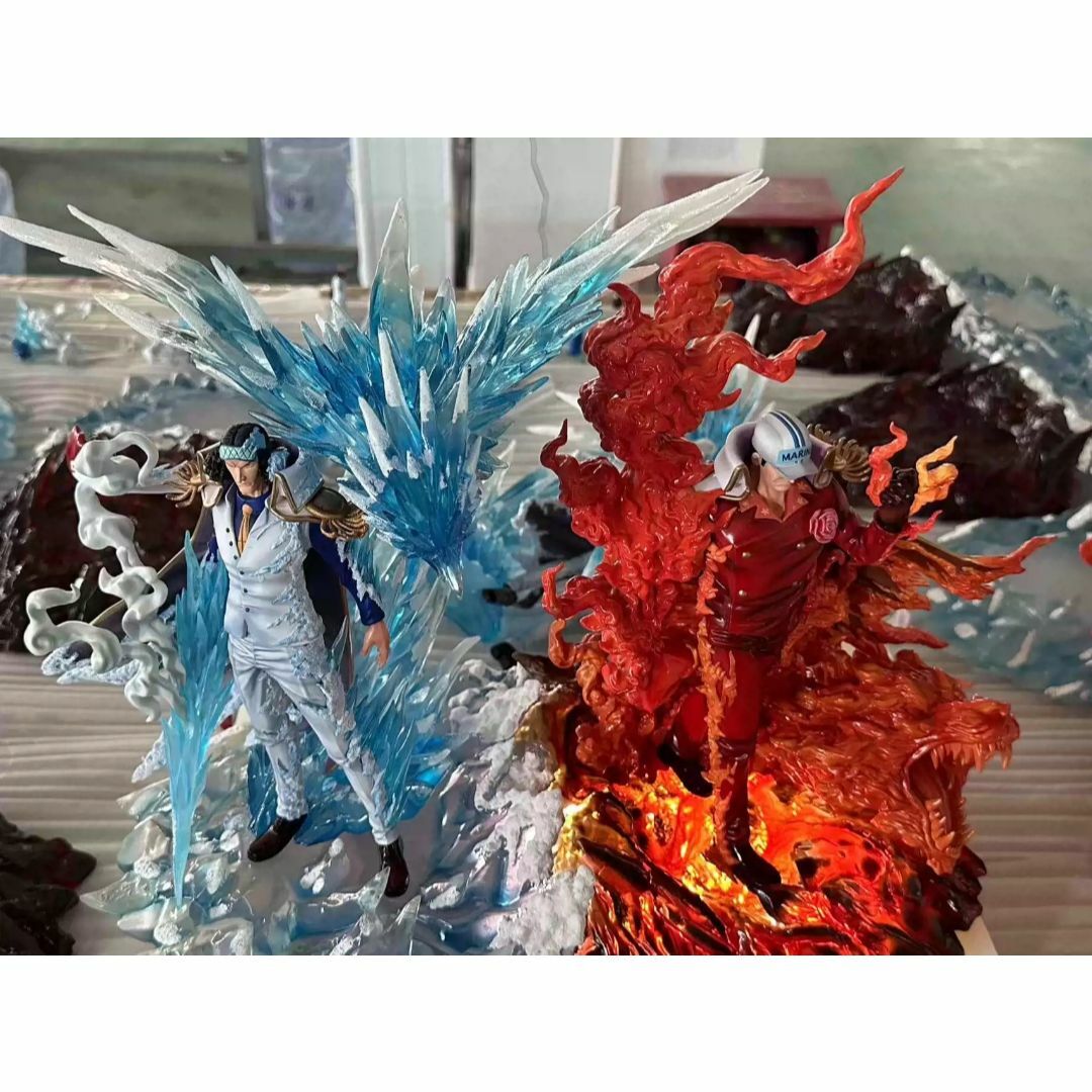 ワンピース 青キジ クザン 赤犬 サカズキ ガレージキット フィギュア2