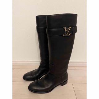 LOUIS VUITTON - ルイヴィトン エンジニアロングブーツ 37 24 ブラック