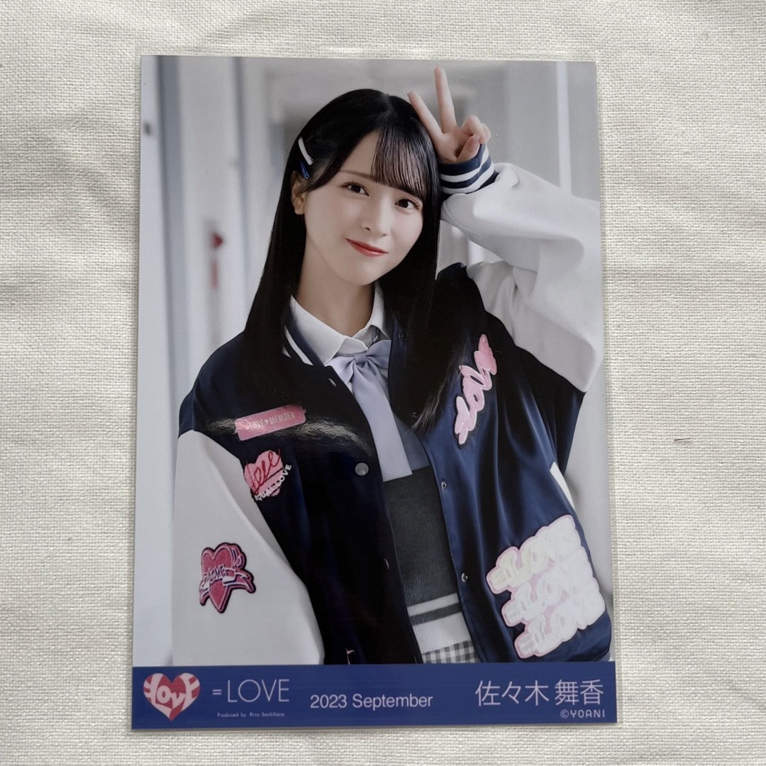 イコラブ ＝LOVE 佐々木舞香 生写真 直筆 ヒロインズ イコラブ ＝LOVE