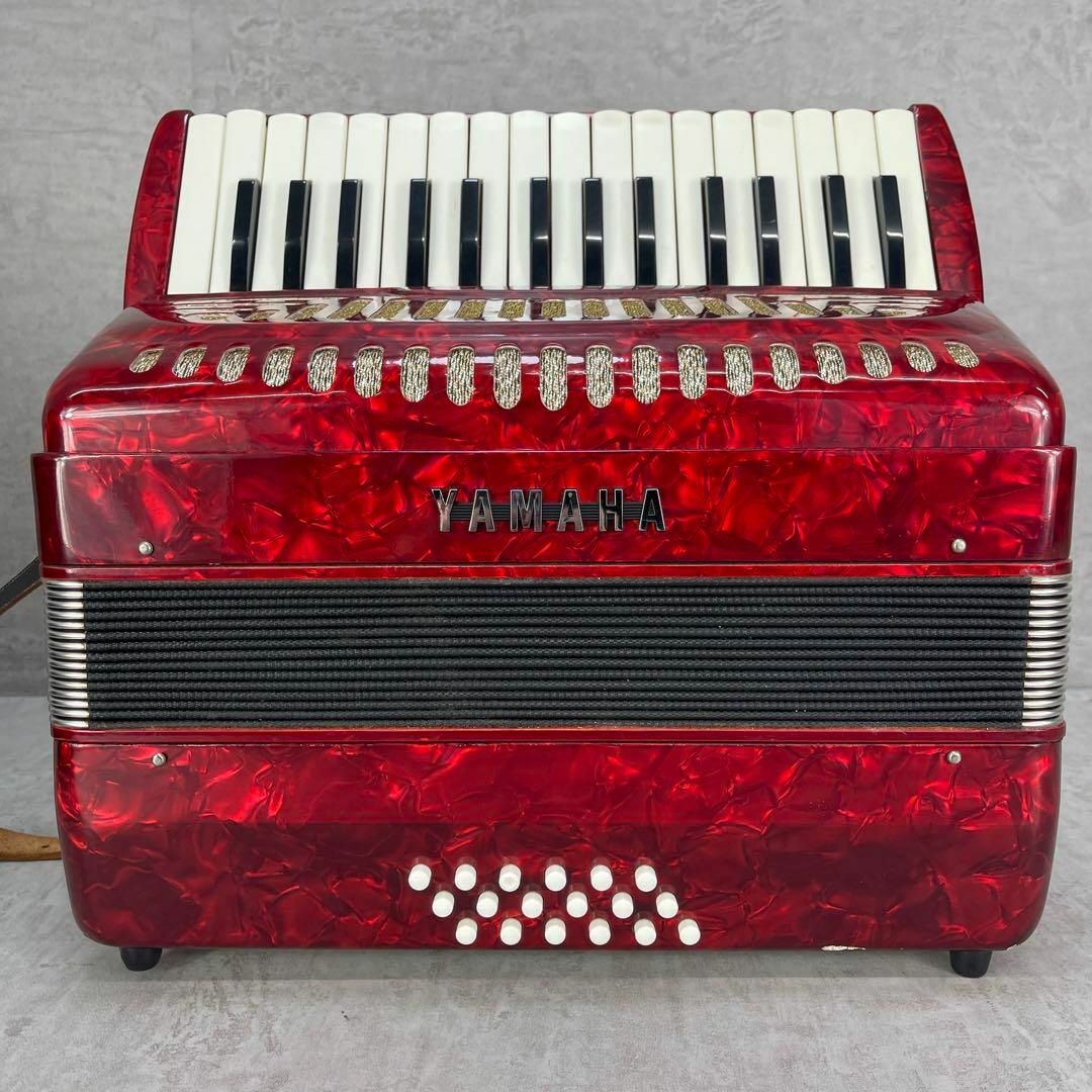 レア】YAMAHA ヤマハ アコーディオン レッド 34鍵 80ボタン 赤 YAMAHA