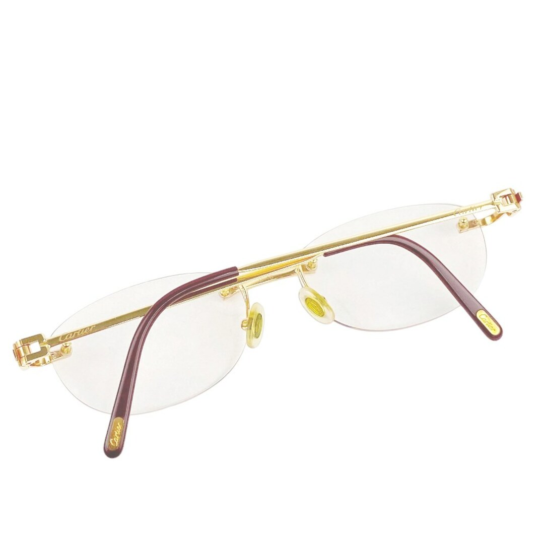 Cartier - □美品□ カルティエ メガネ オーバル リムレス ゴールド