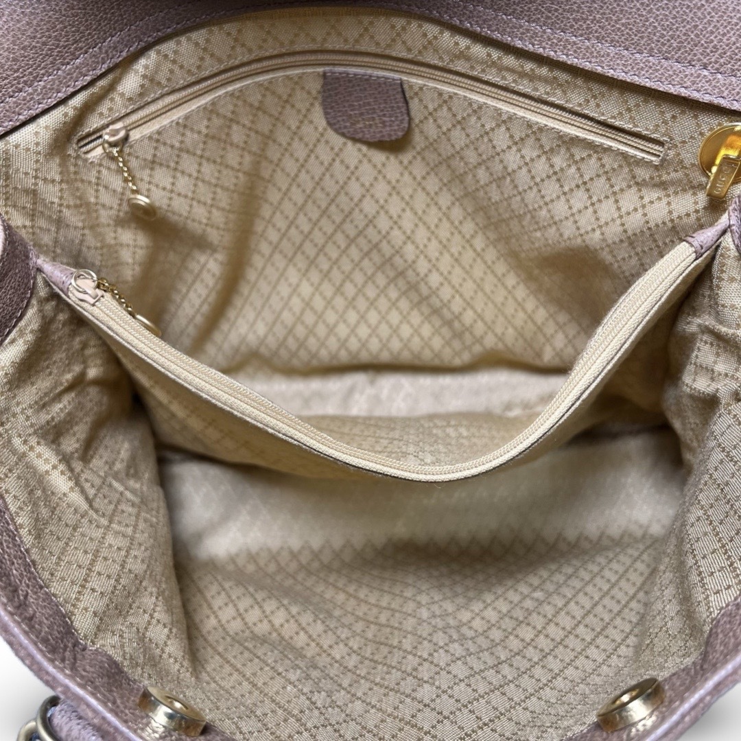 GUCCI - GUCCI オールドグッチ バンブー スエード ハンドバッグ トート