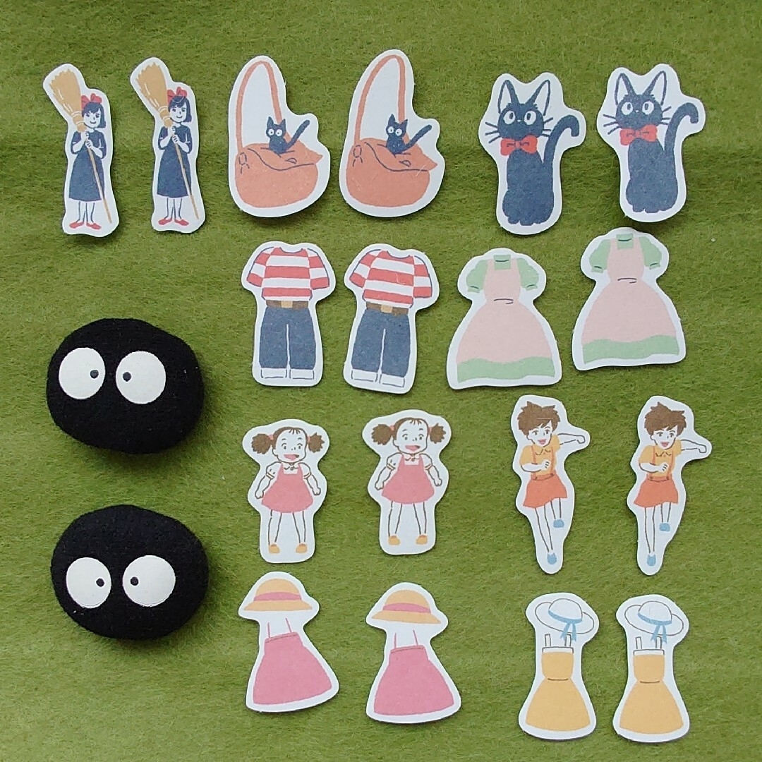 ジブリ - ジブリ フレークシール18枚＆マグネットセット 魔女の宅急便