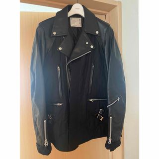 sacai - sacai キルティング×ライダースジャケット ブラック サイズ2