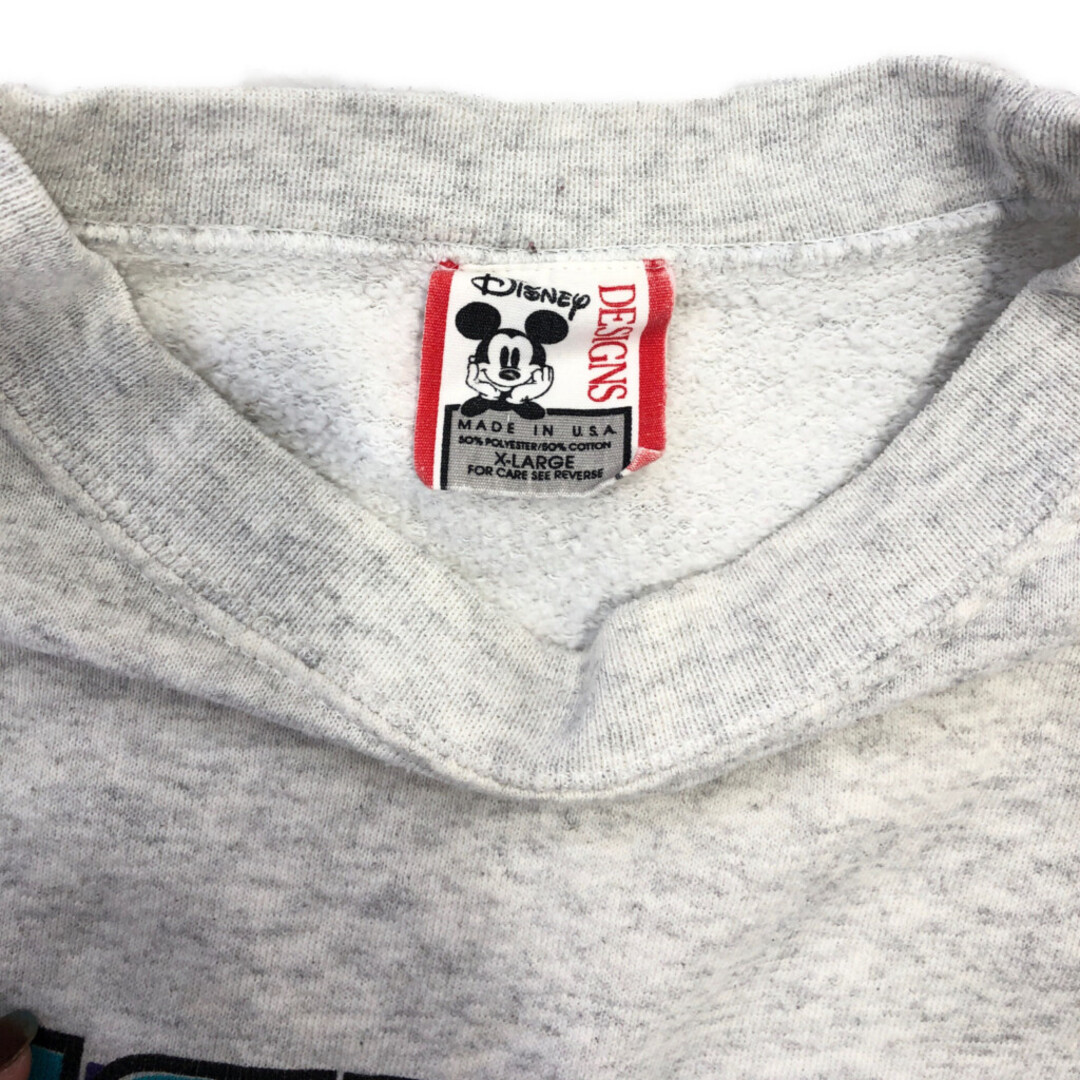 Disney - 90年代 USA製 Disney ディズニー ミッキーマウス カレッジ風