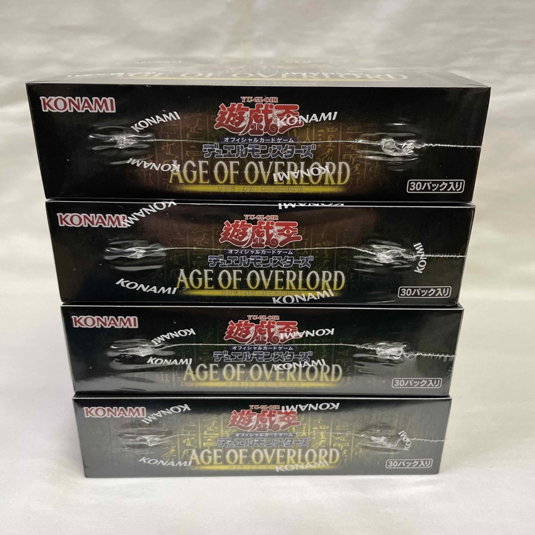 遊戯王AGE OF OVERLORD 4BOX シュリンク付き