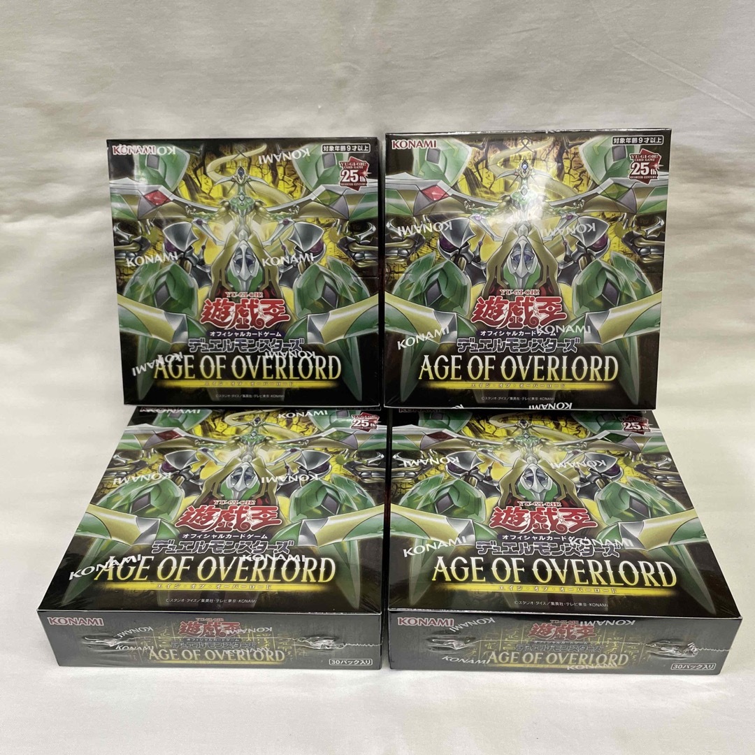 遊戯王AGE OF OVERLORD 4BOX シュリンク付き