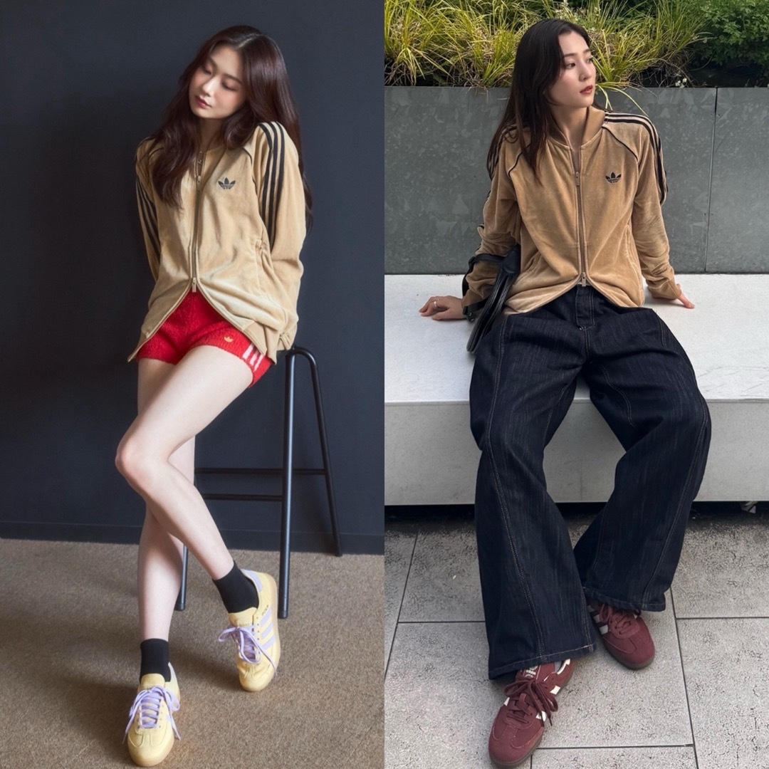 adidas Originals - 新品S⭐️adidas アディカラー ブラウン ベロア