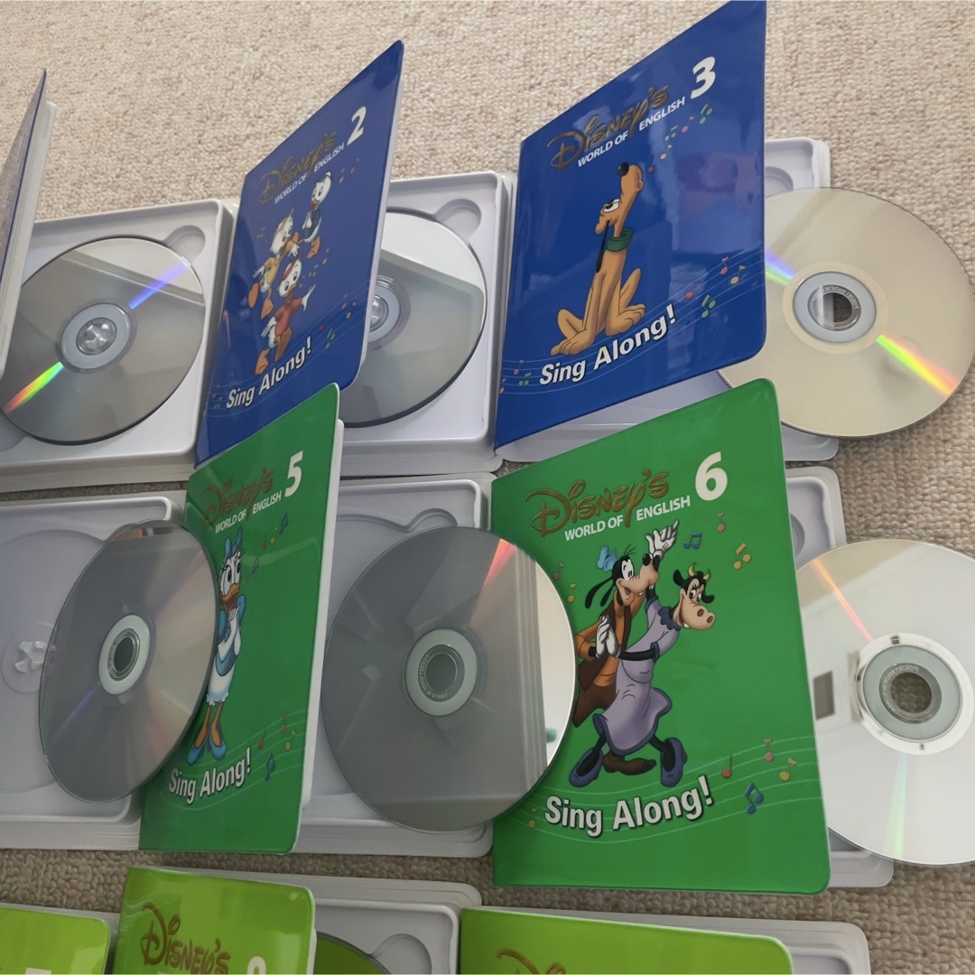 Disney - 新子役 DWE ディズニー英語システム シングアロング DVD 12枚
