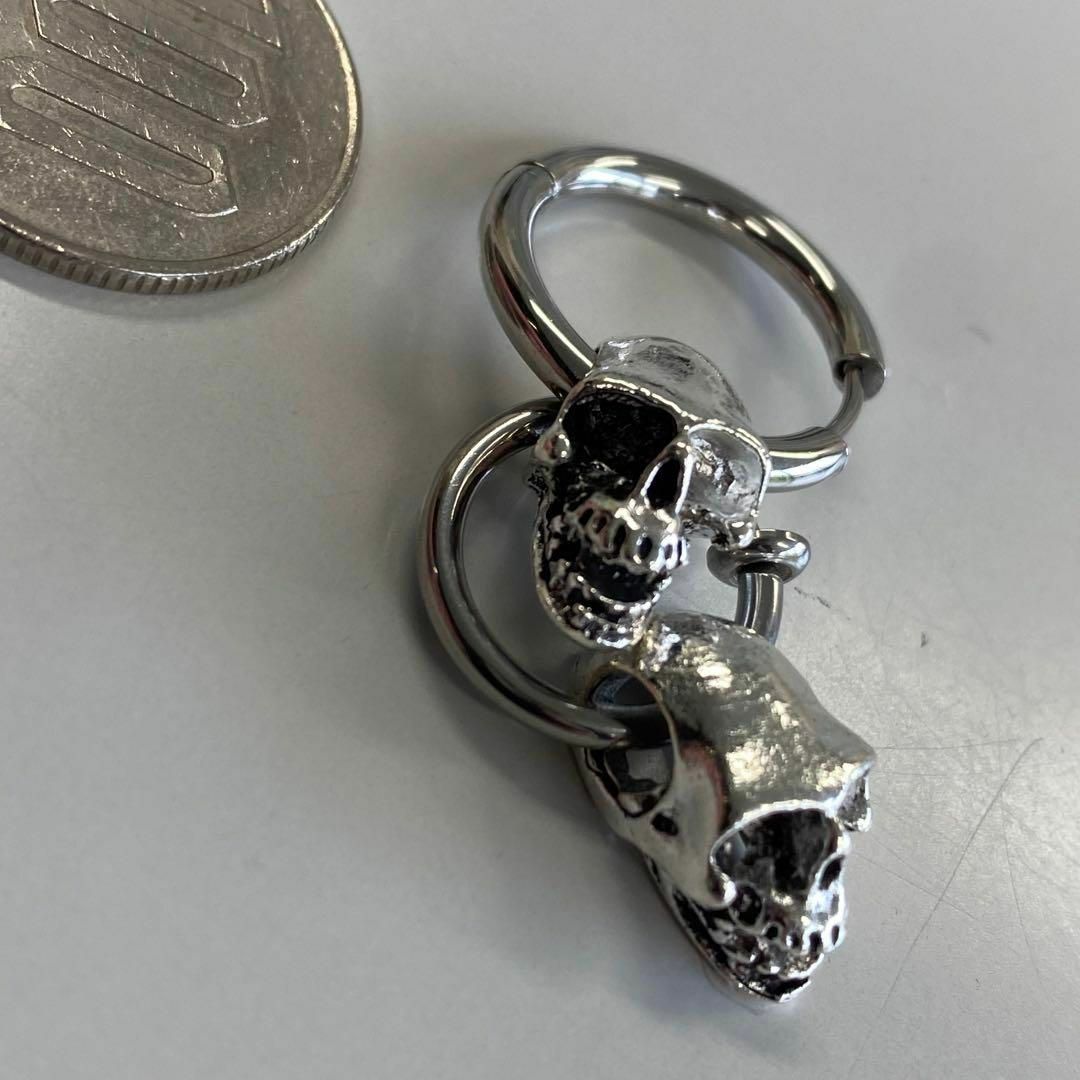 hide愛用！ネクロマンスタイプ スカルピアス！ビックサイズ2連！の通販