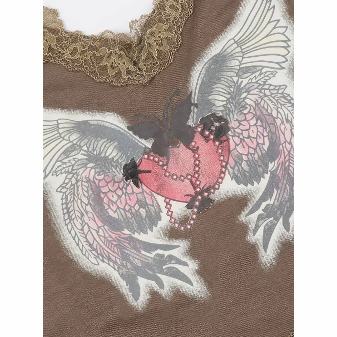 入荷！グランジレースキャミソール 羽 y2k mcblingフェアリーの通販 by