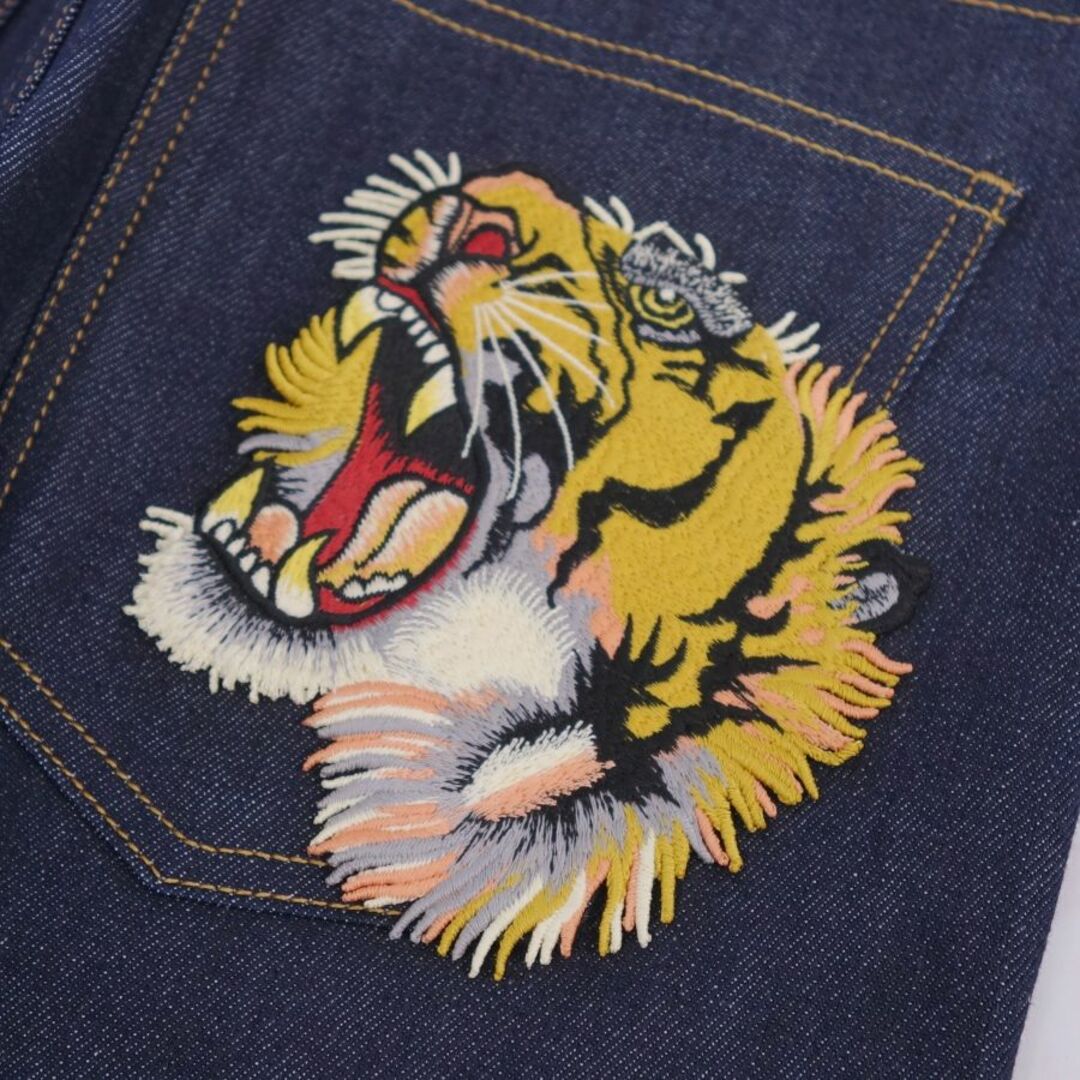 GUCCI - 極美品 グッチ GUCCI パンツ デニムパンツ コットン トラ刺繍