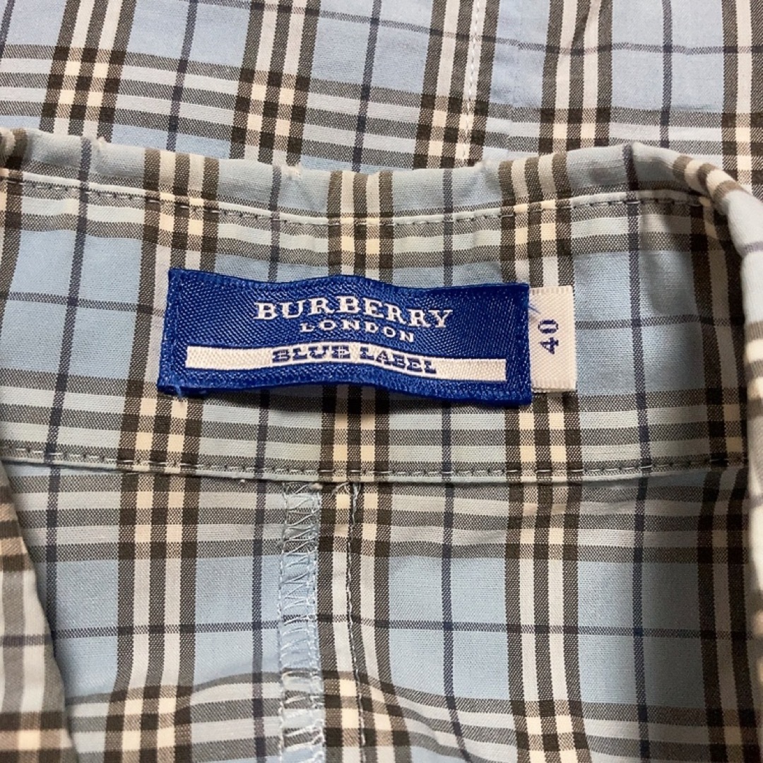 BURBERRY BLUE LABEL - BURBERRY BLUE LABEL バーバリー シャツ 水色