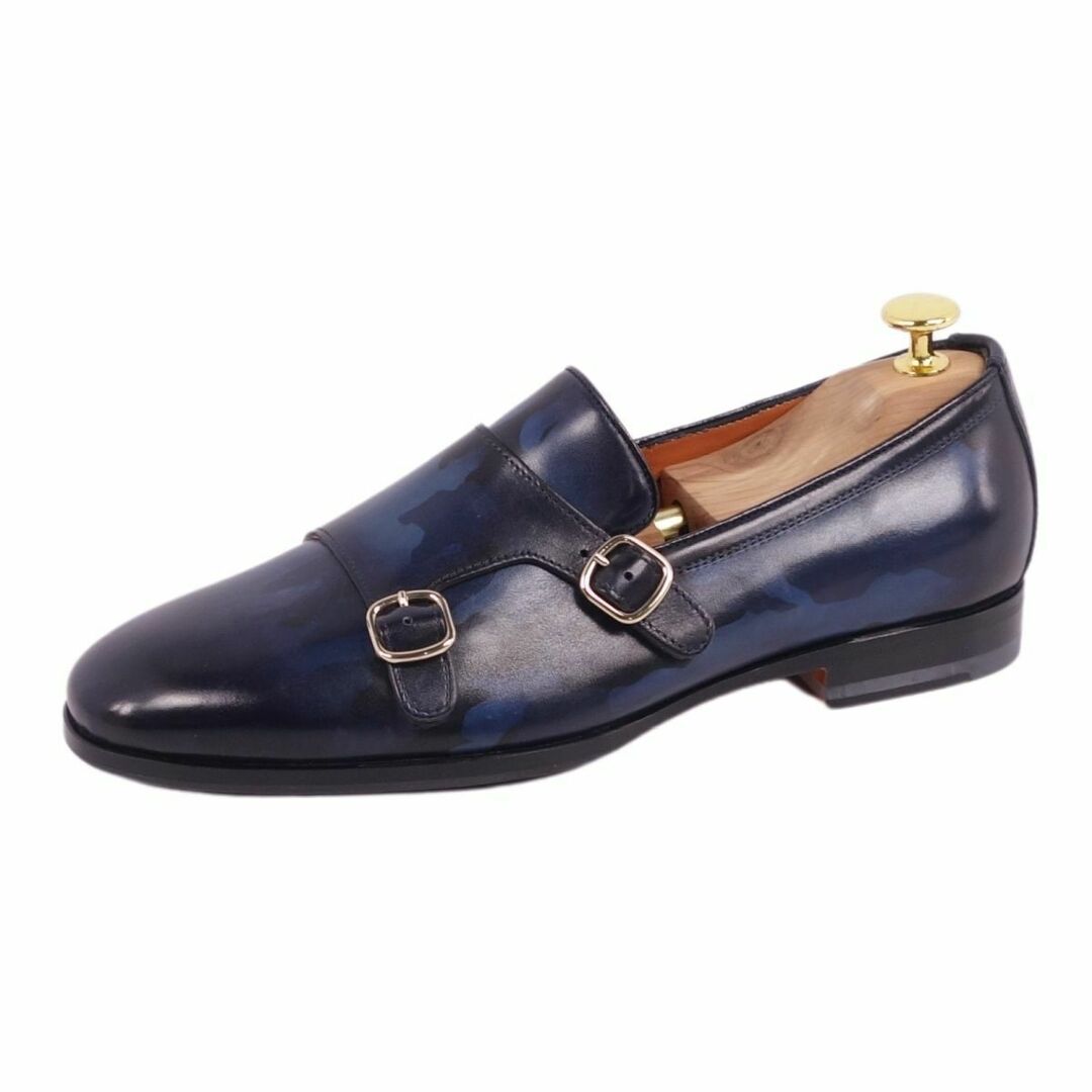 Santoni - 未使用 サントーニ Santoni レザーシューズ ダブルモンク