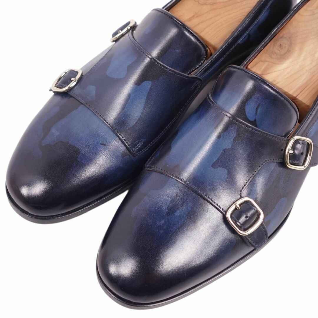 Santoni - 未使用 サントーニ Santoni レザーシューズ ダブルモンク