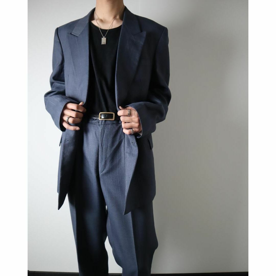 VINTAGE - 2ピースセットアップ ダブルスーツ ピンストライプ 2タック