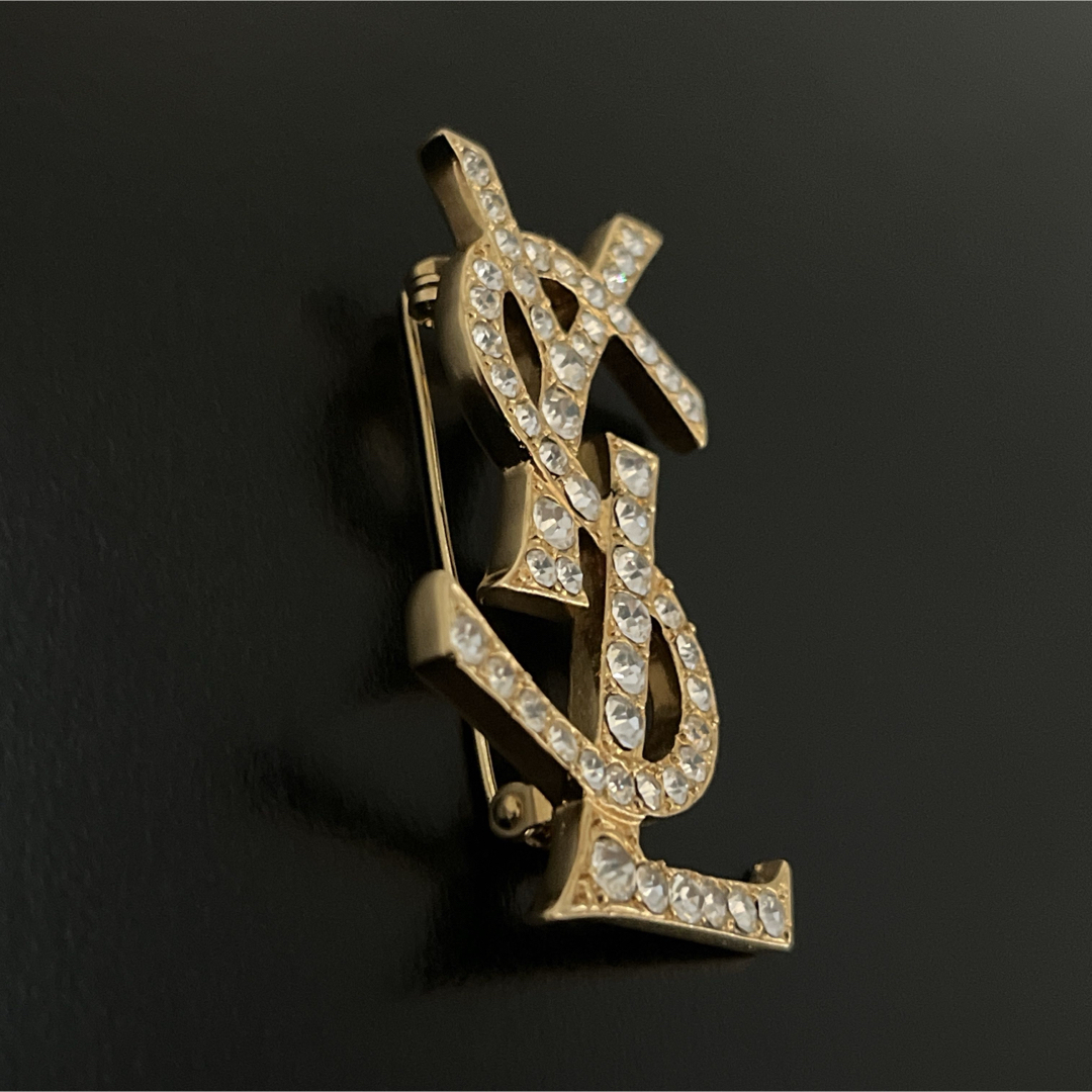 Yves Saint Laurent - 確実正規品 イヴサンローラン ブローチ ライン