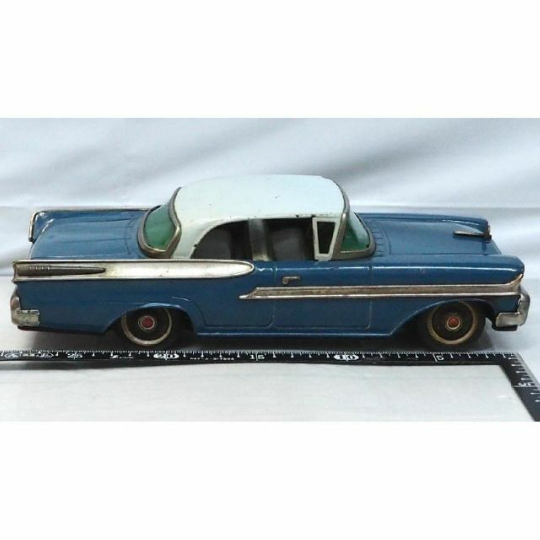 米澤【58マーキュリー モントクリア青 大】ブリキ tin toy car箱無の