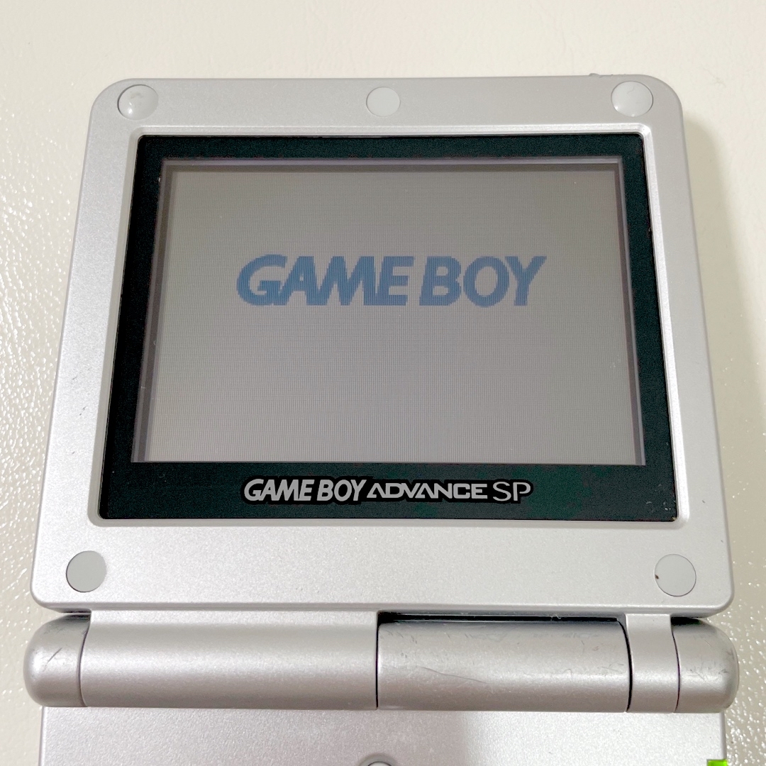 箱付】ゲームボーイアドバンスSP プラチナシルバー動作確認済GBASP