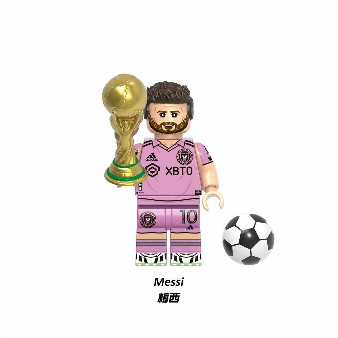 ☆新作☆【レゴ互換】ミニフィグ サッカー選手人形フィギュア8体セット