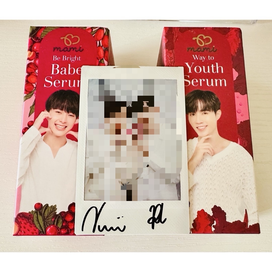 mami×ZeeNuNew サイン ポラロイド付き mami×ZeeNuNew サイン