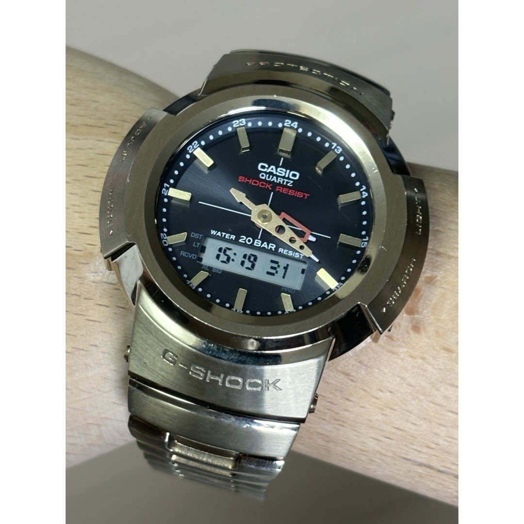 G-SHOCK - G-SHOCK/フルメタル/AWM-500/ゴールド/電波/ソーラー/時計