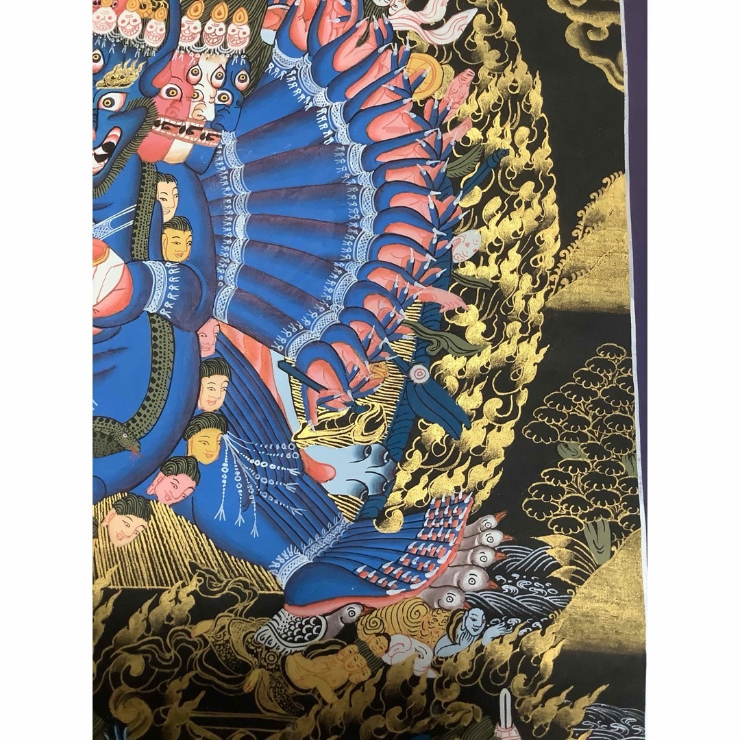 チベット密教 新品 》 ヤマーンタカ タンカ 曼荼羅 手描き 1点物の通販