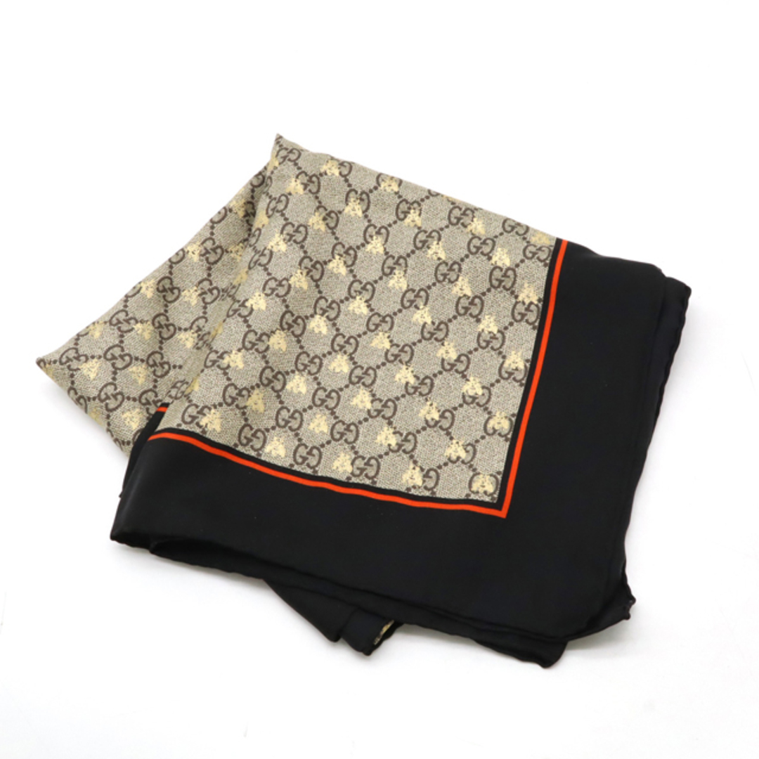 GUCCI - GUCCI グッチ GG ビー ハチ 蜂 スカーフ 大判 シルク100