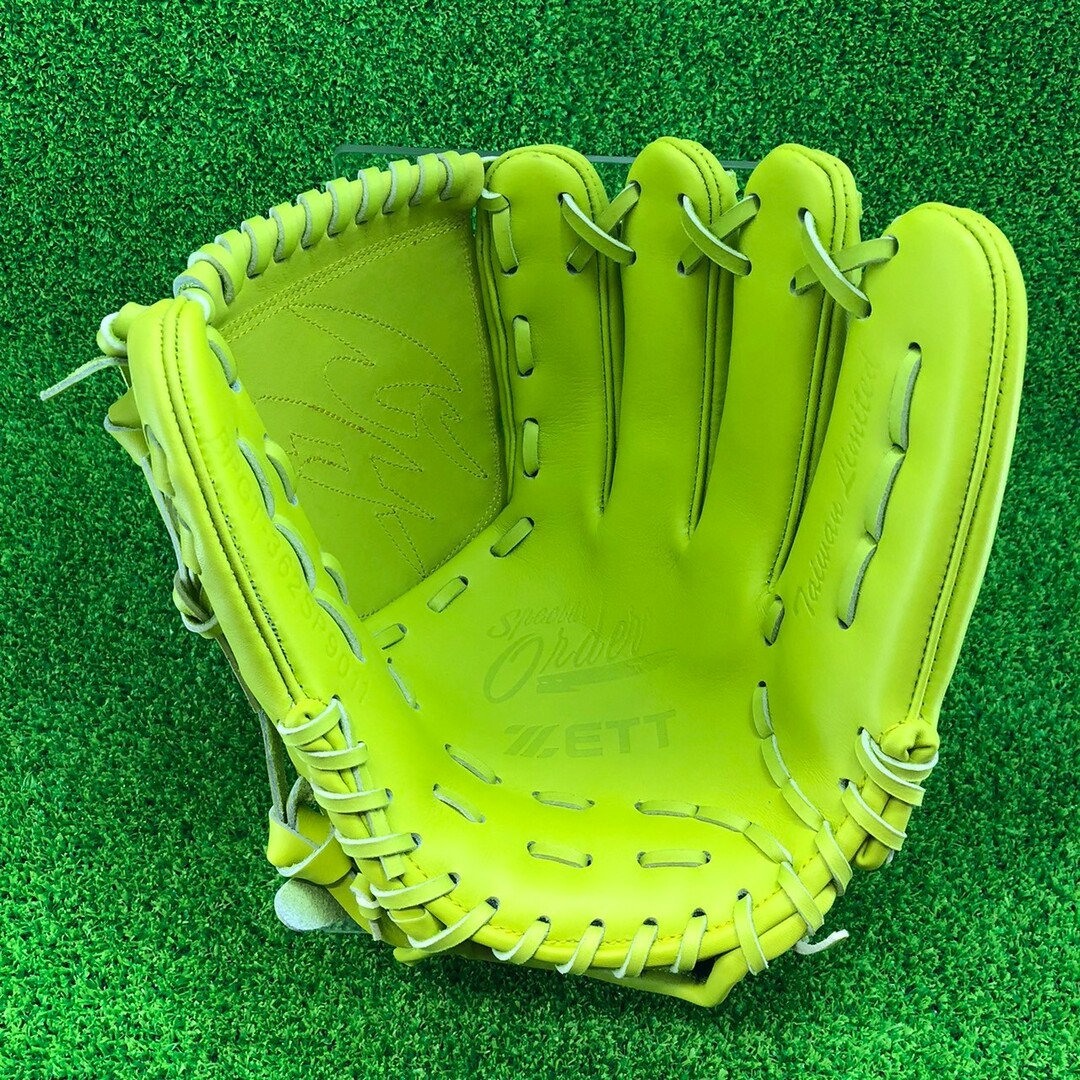 ZETT - ゼット ZETT 834 投手用 硬式グローブイエローの通販 by ひょう