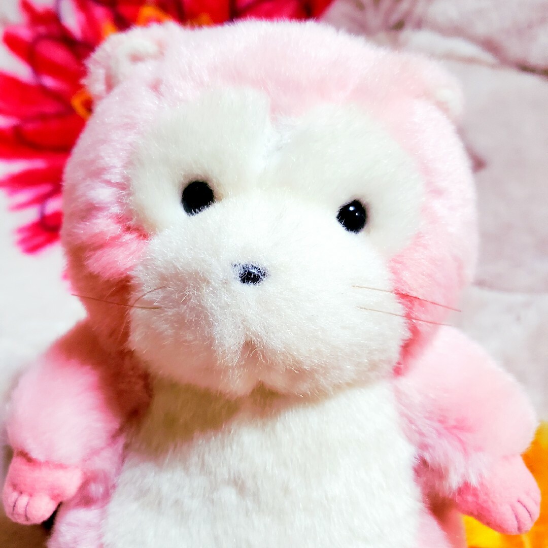 希少 セキグチ あらいぐまラスカル ぬいぐるみ ラスカル 桜色 ピンク