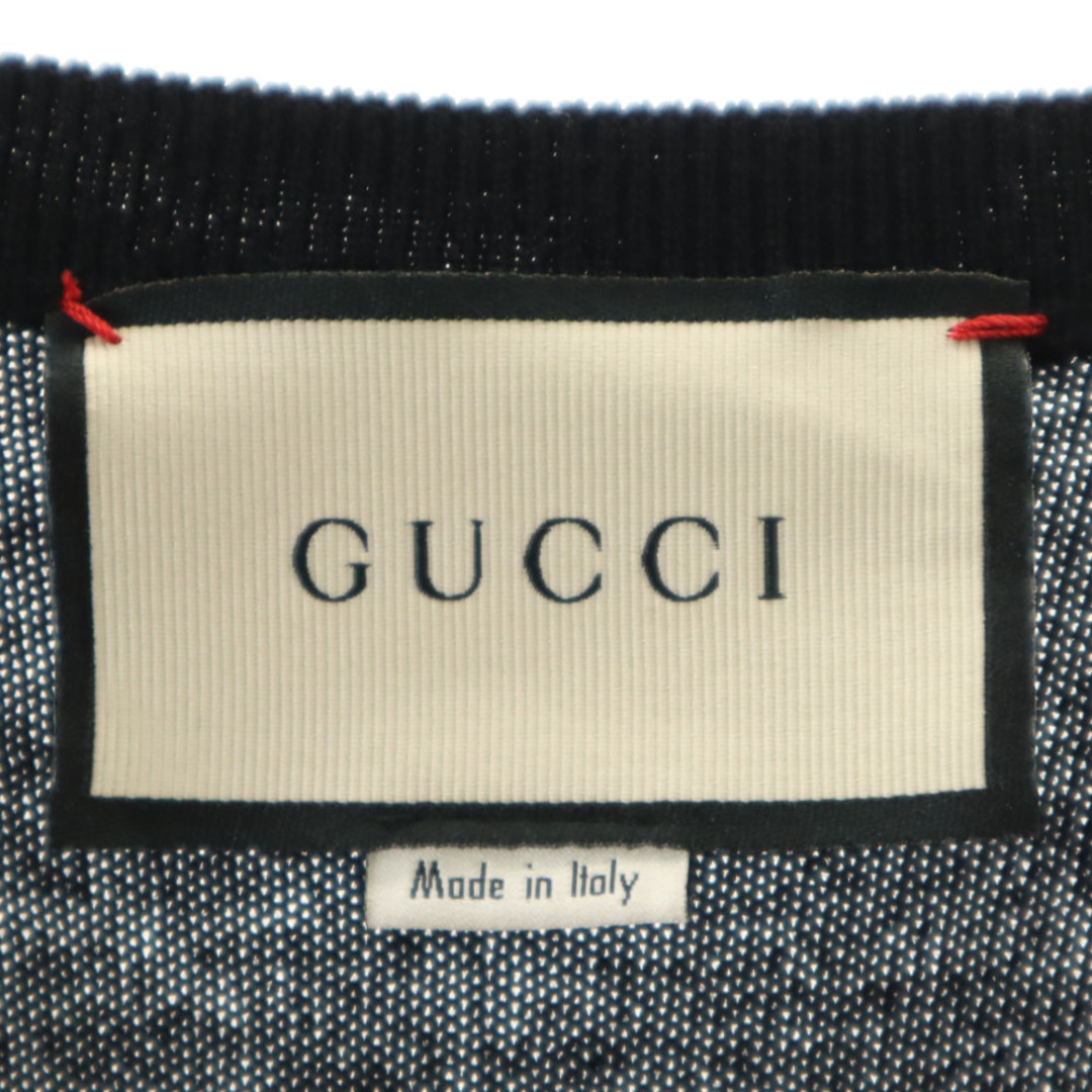 GUCCI - 古着 GUCCI グッチ イタリア製 長袖 Vネック セーター S
