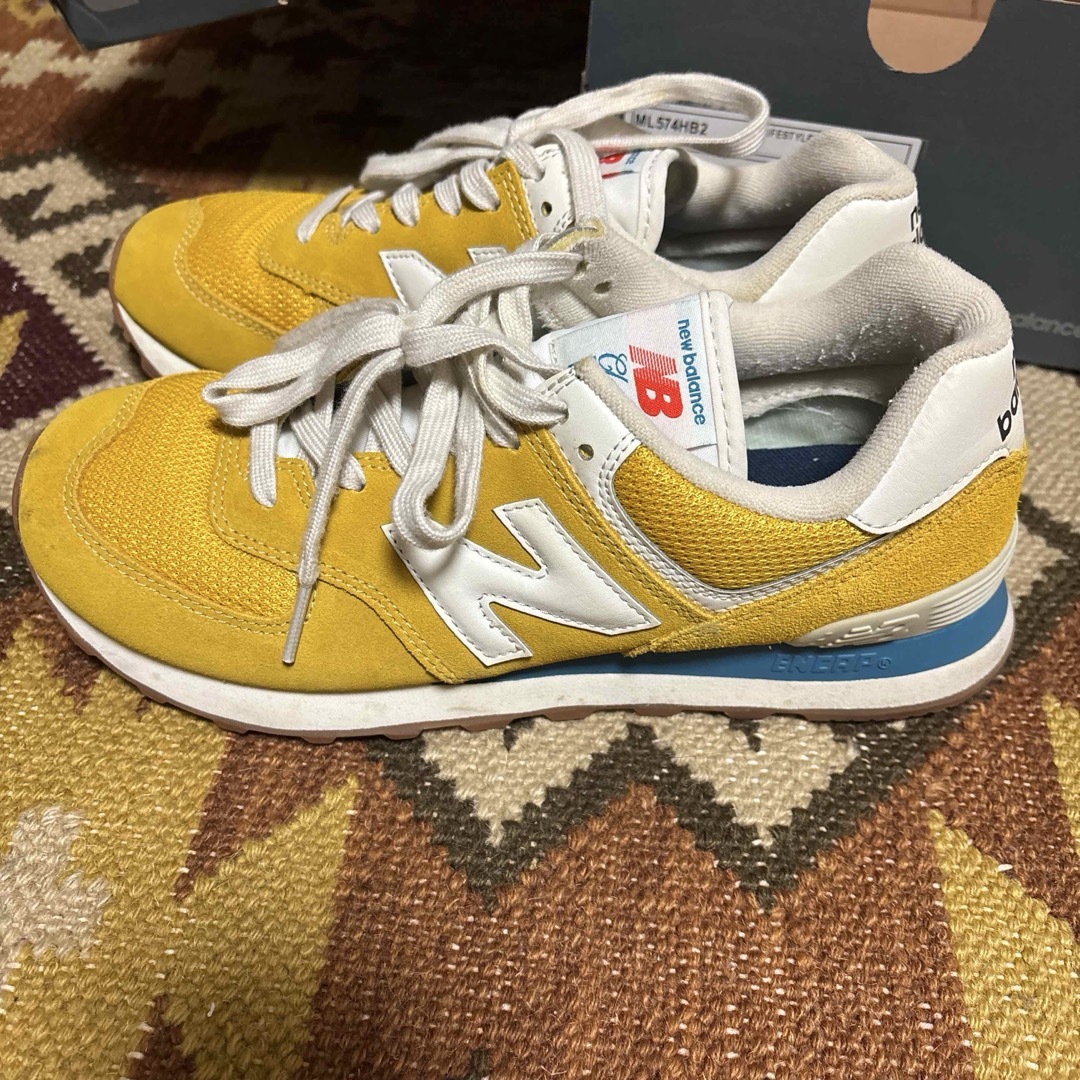 New Balance - new balance Classic 574 イエロー スニーカーの通販 by