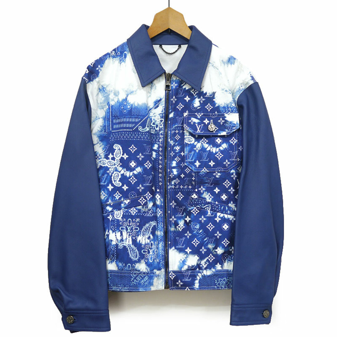 美品 LOUIS VUITTON モノグラム 異素材 切替 コルセットジャケット