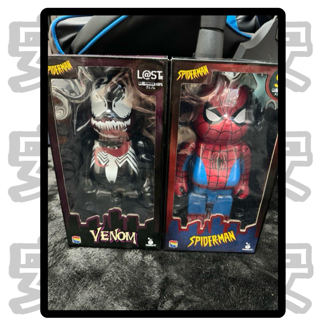 ベアブリック ヴェノム/スパイダーマン 400% 2個セット