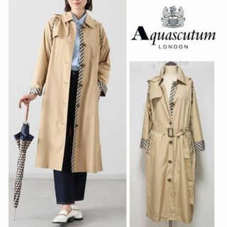 AQUA SCUTUM - アクアスキュータム未使用ネイビー トレンチデザイン