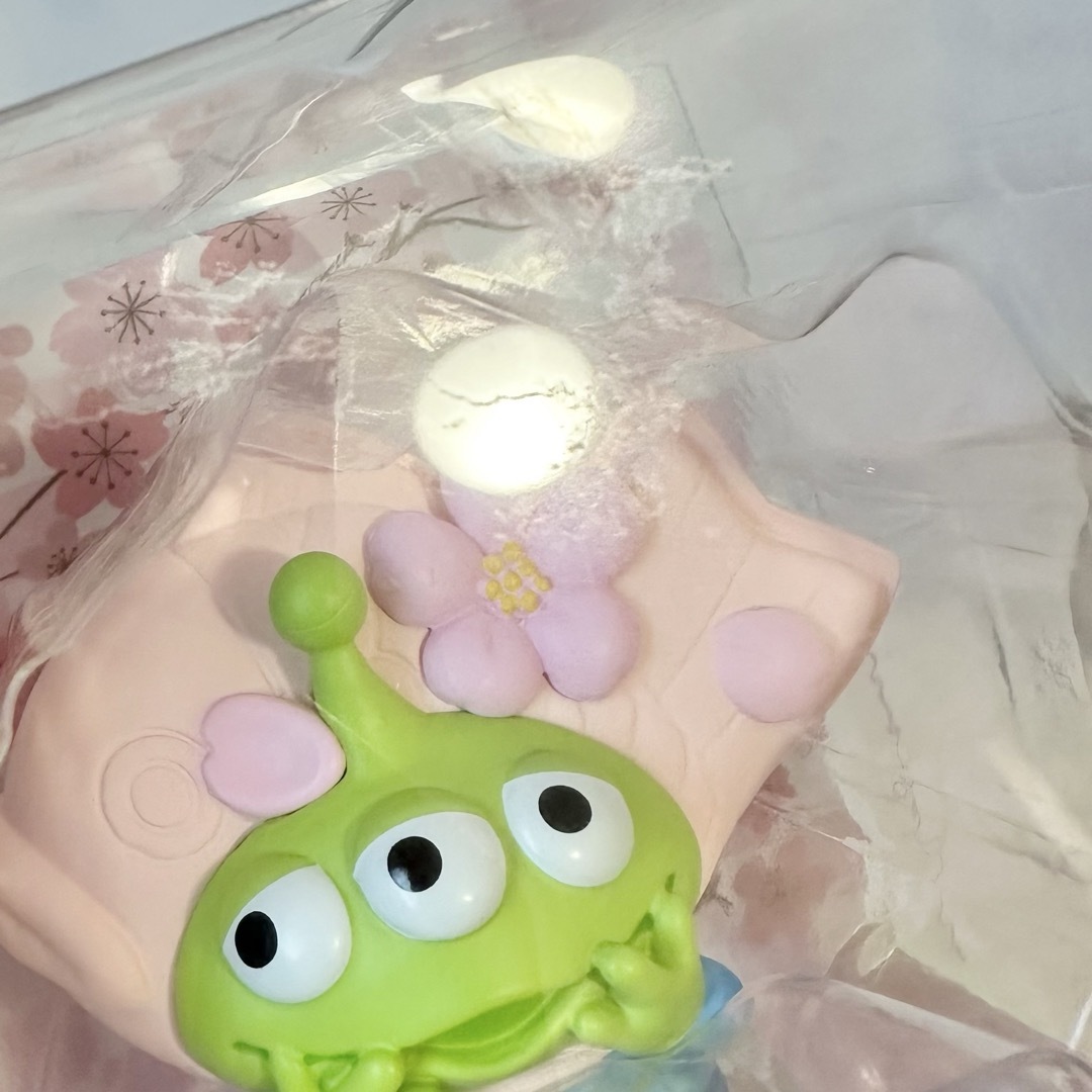 エイリアン　リトルグリーンメン　桜　マスコット リトル・グリーン・メン／エイリアン マスコット 着物 Sakura（税込