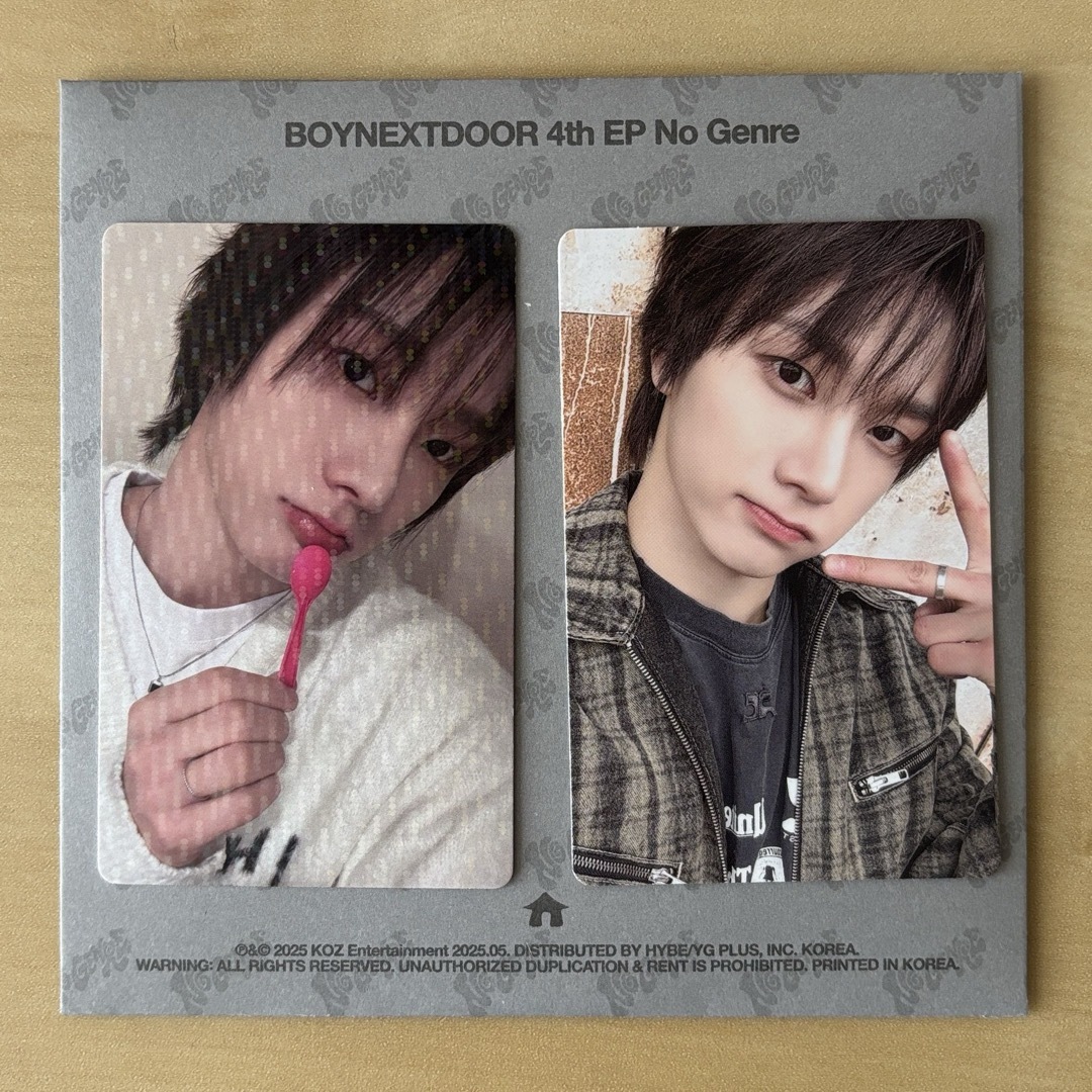 BOYNEXTDOOR LINE ミュージック当選 ソンホ トレカ boynextdoor ソンホ