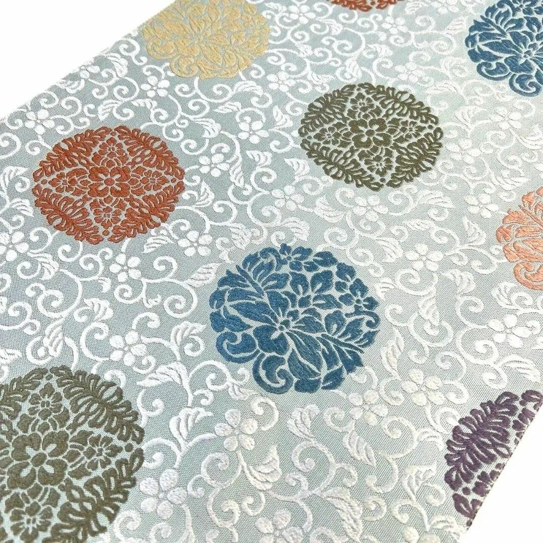 袋帯 唐織 唐花模様 花紋 菖蒲紋 着物 045a pの通販 by TSUMUGI re