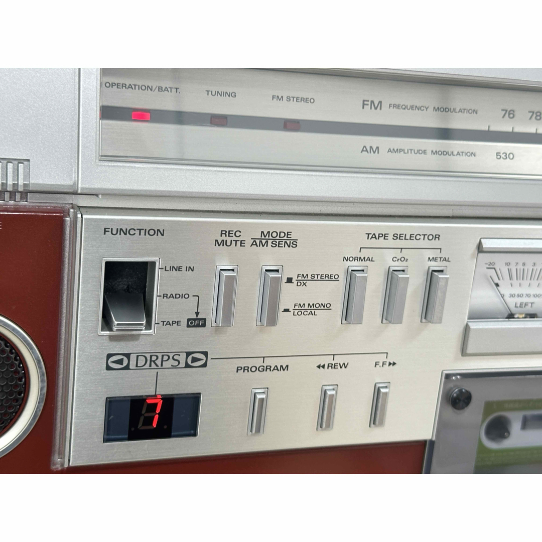 日立 TRK-8600RM FM/AM ラジオ カセットレコーダー 日立 TRK-8600RM FM