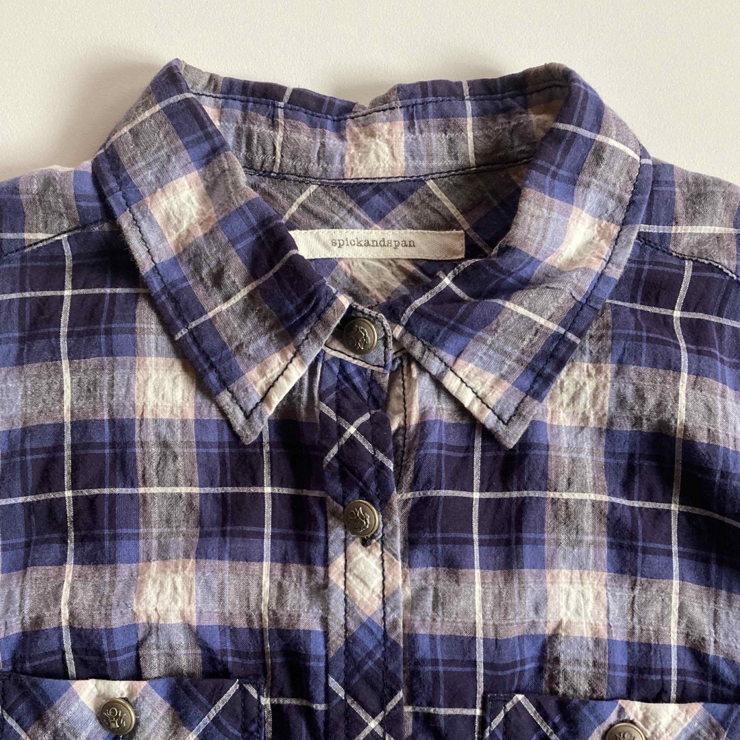 Spick & Span - チェック 長袖シャツ スピックアンドスパン