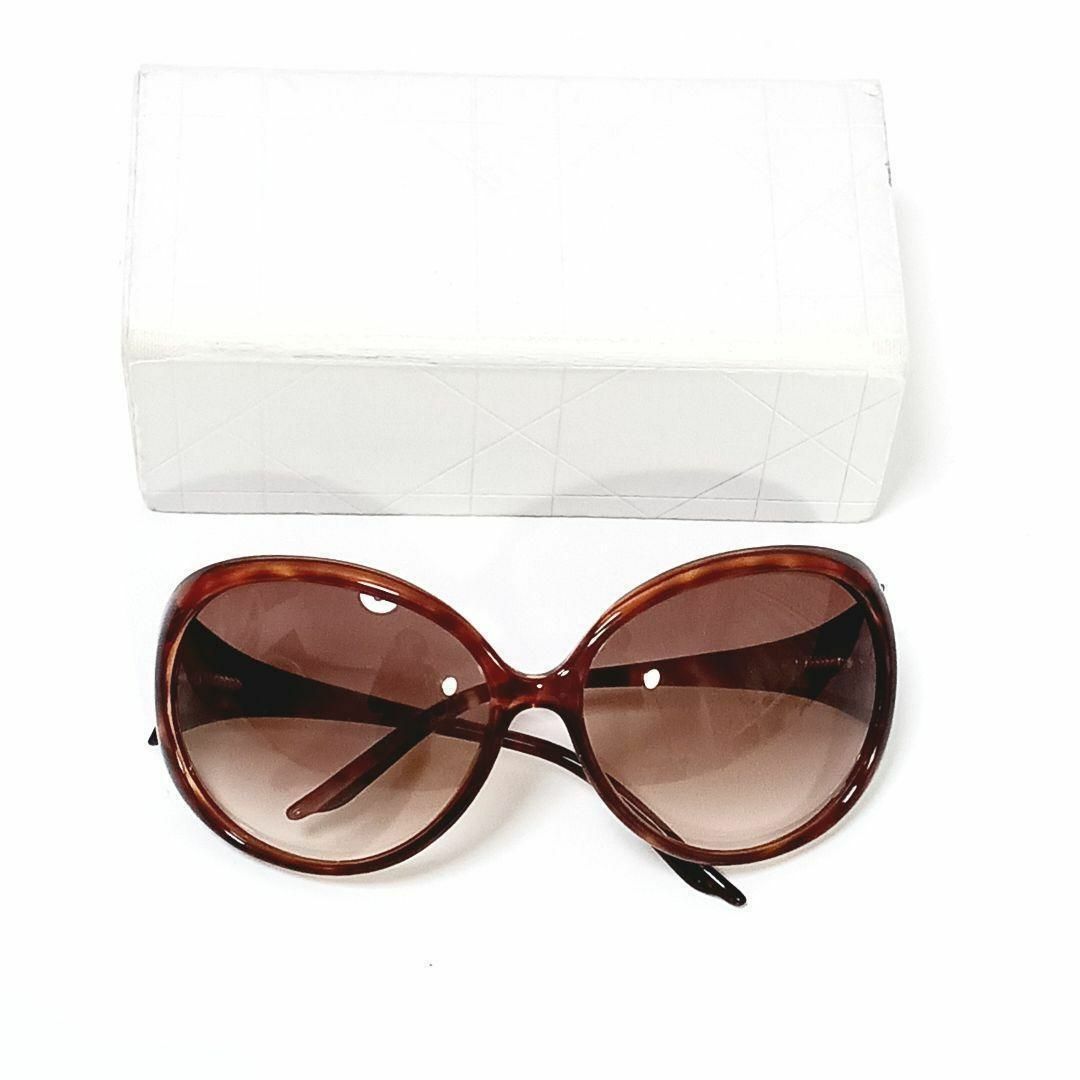 クリスチャンディオール サングラス ブラウン ゴールド デミ柄 DIOR