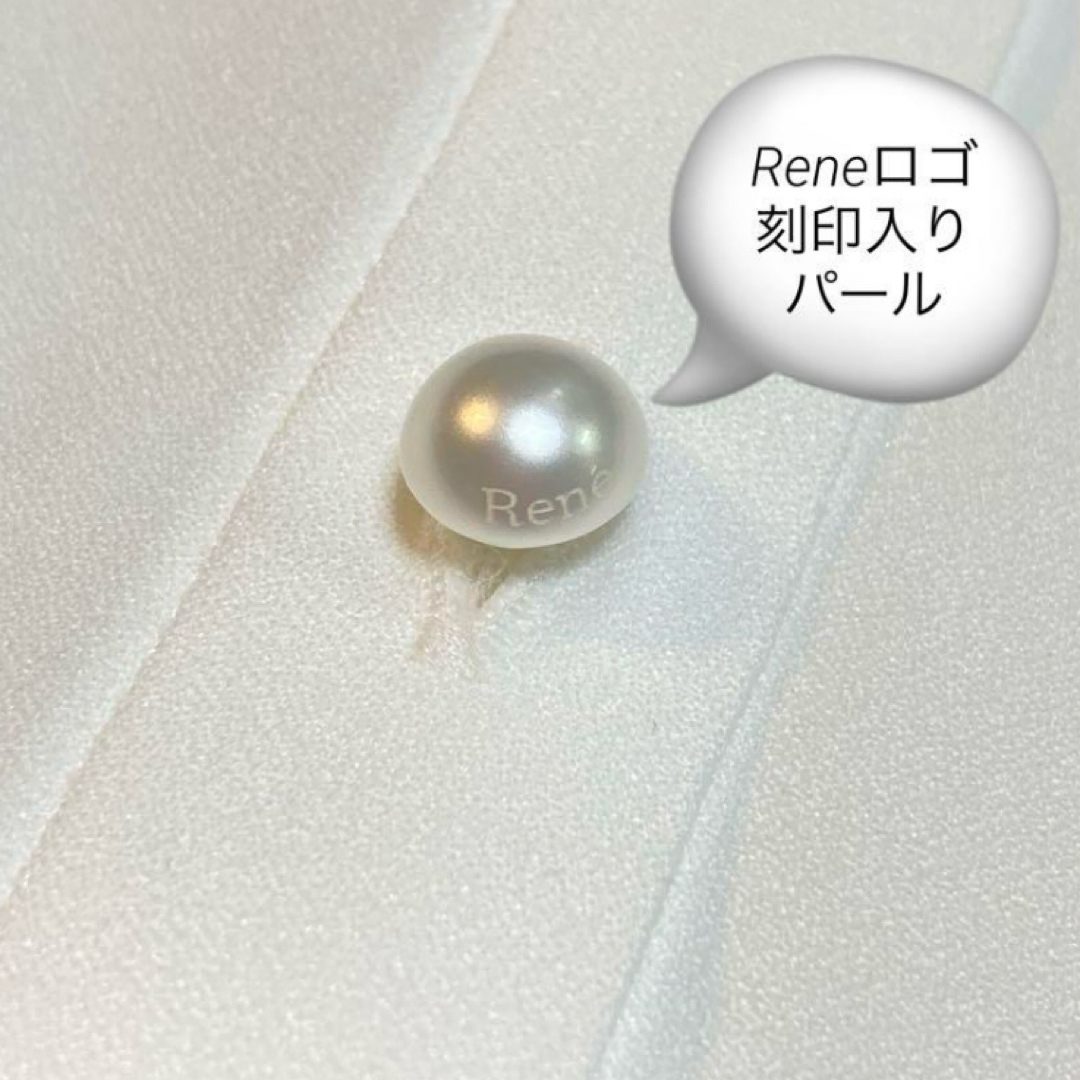 René - 美品¥66,000♡Rene レーススリーブブラウス(38 L・白)の通販