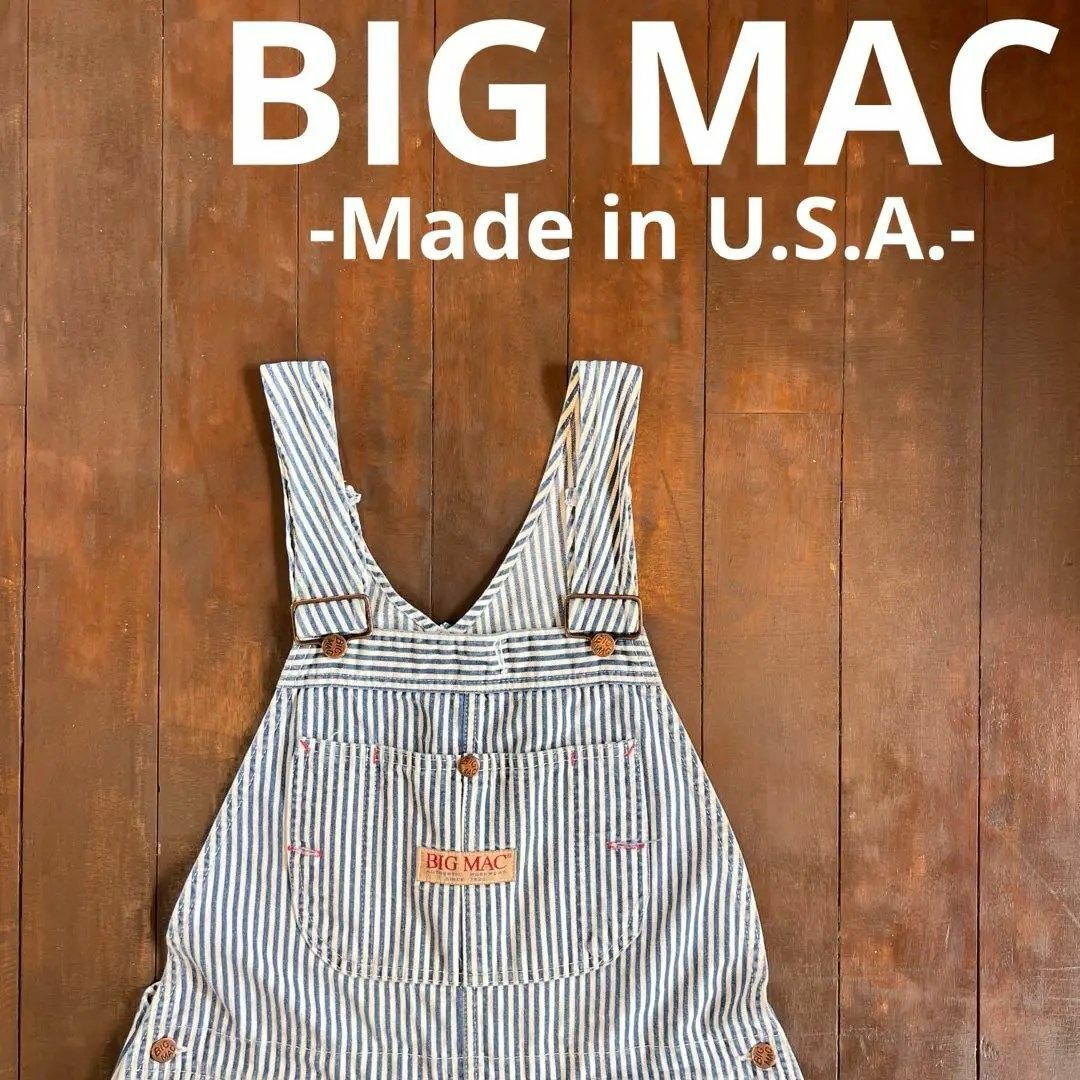USA製！！【BIG MAC ビッグマック】ヒッコリー オーバーオールの通販