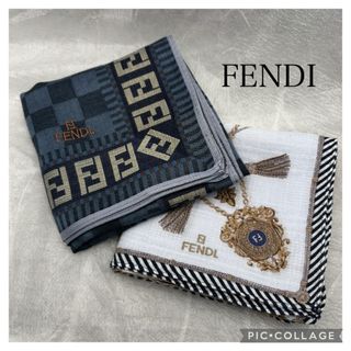 FENDI - FENDI フェンディ ズッカ、キー柄 ハンカチ2枚組の通販 by