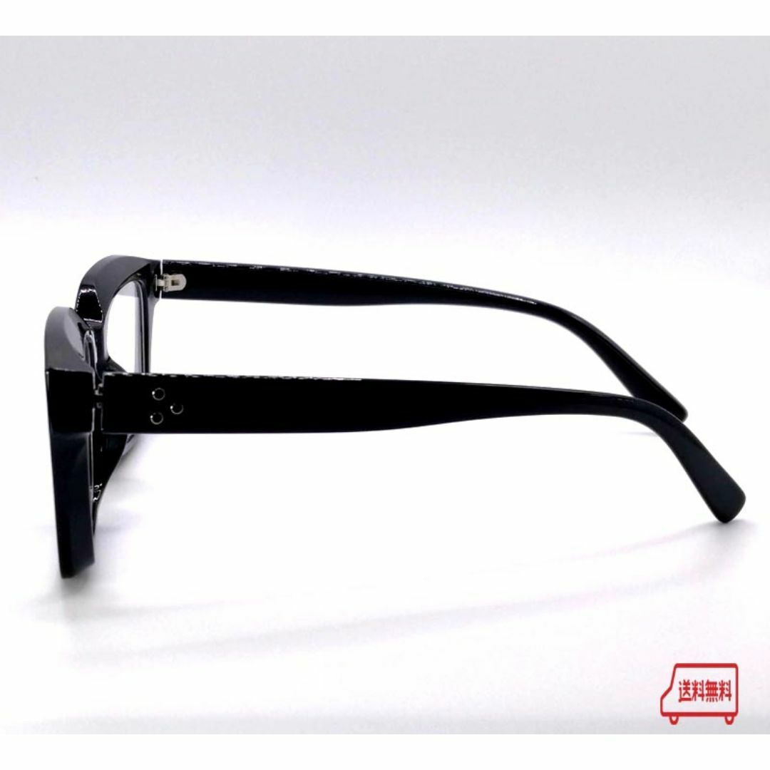 週末限定価格【太セル・スクエア】黒 伊達メガネ 黒縁 ブラック