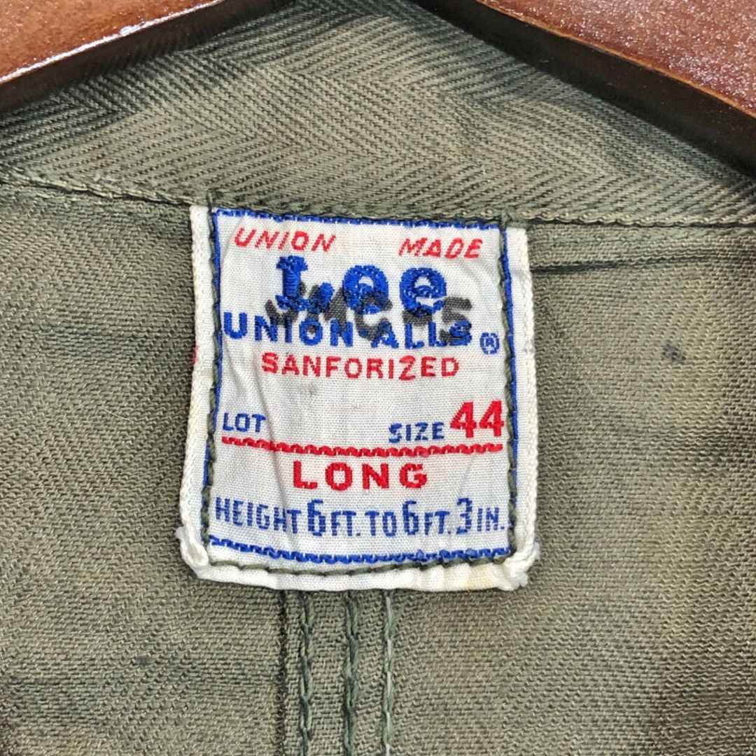 Lee - 50年代 USA製 Lee リー UNION ALLS HBT オールインワン ツナギ