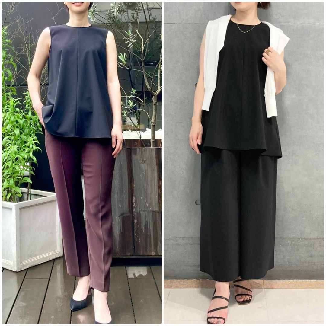 Theory luxe - theory luxe Sycamore ノースリーブブラウス ANN 黒 38