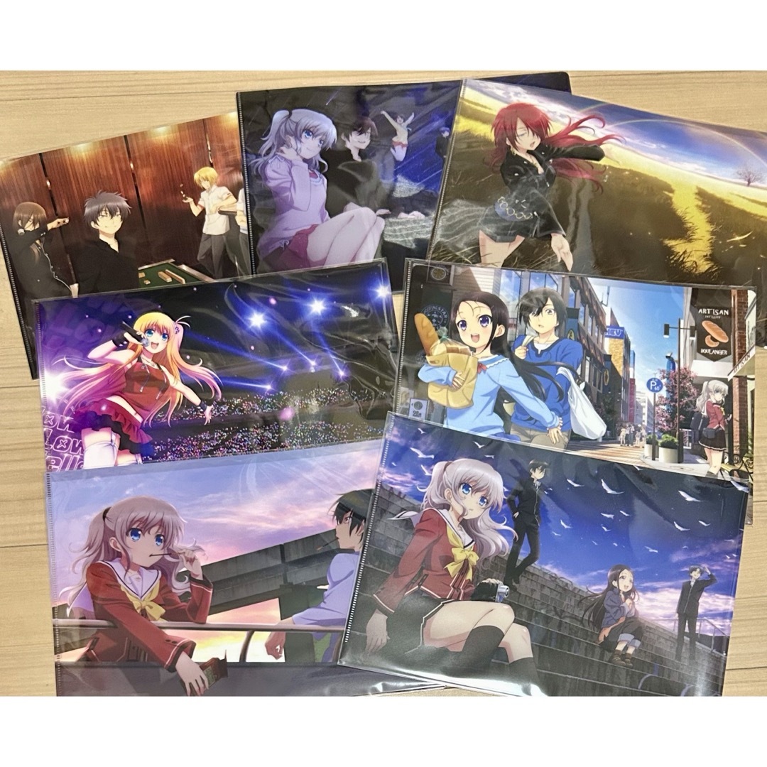 Charlotte シャーロット BD ゲーマーズ 特典 クリアファイル コンプの